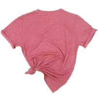 Yubatuo ženski ljetni kratki rukav kratki rukav CACT majica Ležerne maslačke za žene za žene ružičaste