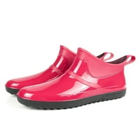 WAZSHOP Womenske kišne čizme Široko teleće vodootporne čizme lagane vrtne cipele povlačenje klizanja