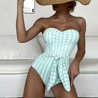 Ženska traka za ispis višebojna cijev gornji kaikini kupaći kostim