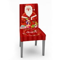 Božićna stolica pokriva klasični uzorak rastezljivi klizavi klizači