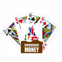 Union Jack Uk Britanija Irska karta Država Poker igračka karta Smiješna ručna igra