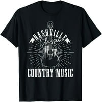 Država Music City Nashville Guitar Tennessee Vintage majica