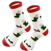 Snaga kompresije za žene čišćenje Žene Slatki božićni vintage Tisak Deblje čarape Duge čarape Udobne