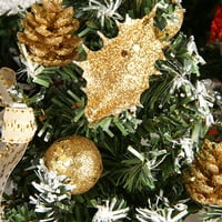 Stollop božićno drvce sa ukrasnim kompletom i poklon bo Dekoracijom, mini umjetno božićno drvce za ukrase