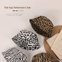 Qiylii Toddler Ljetna kanta Hat Leopard uzorak kratki ružni ribar