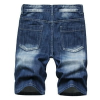 Traper kratke hlače za muškarce Ljeto Vintage Ripped casual Jean Htcrass Plus size Classic Fit uznemiren