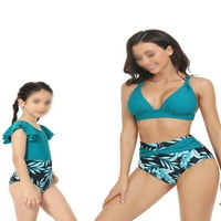 Voguele Majka i kćer plivajući bikini set dva porodična kupaća kupaći kostimi bez rukava bez rukava