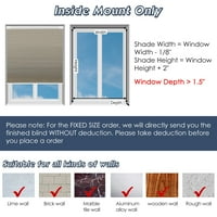 Keego Nema bušenja bežičnih mobilnih sjenila za hodanje saće prozora Lako ugradnja toplota izolacijska