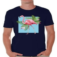 Awkward Styles Punk Flamingo majica za muškarce Floral Flamingo majica Flamingo košulje za muškarce