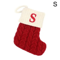 Slatka božićna čarapa pamučni kabel meko plišane manžete ukrasi xm p9v3