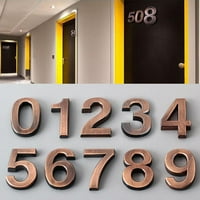 Ljepljiva sjajna 3D kućna brojčana ploča na vratima Potpiši vanjski hotelski broj sobe