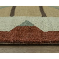 Rizzy vuna jugozapadni tepih crvene površine 7'9 9'9