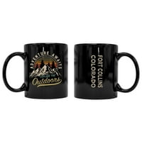Fort Collins Colorado Suvenenir Avantura čeka OZ šalica za kavu 2-pakovanje