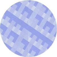 Ahgly Company u zatvorenom okruglom s uzorkovima nebeske plave haljine plave površine, 7 'runda