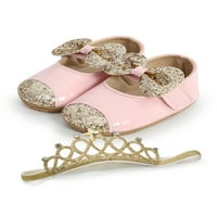 Bellella Novorođene princeze cipele sa sandale za luk gumenu meku jediničnu haljinu Sandal Neklizajući