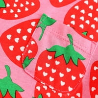 Aolyty Little Girls Ljetna haljina Strawberry SunderssRess 7t