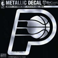 Indiana Pacers 6 Srebrni metalik stil naljepnica naljepnica za rezanje vinila auto košarka
