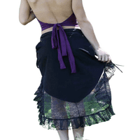 Coduop žene Vintage Midi suknja Visoki struk Irgularni čipke Hem Bodycon suknje s-2xl