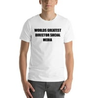 2xl svjetovi najveći direktor društvenih medija kratkog rukava pamučna majica u nedefiniranim poklonima