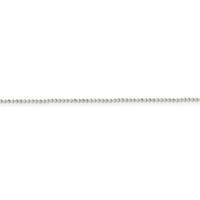 Čvrsta sterling srebrna četverokutna ogrlica od perle 16