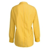 Ženska ležerna majica sa gumbom Jesen Trendi elegantne dressy majice Okružnica Duks plus veličina vrhova