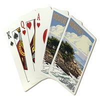 Monterey, California, Cypress Tree, The Reant The Press, Premium igraće kartice, Kamion sa šala, Sjedinjene