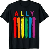Žene vrhovi ally lgbt gay pride majica poklon posada vrata za zabavu majice