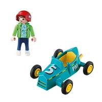 Dječak sa Go Kart - zamišljenom reprodukcijom postavljeno od Playmobil