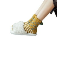 Čarape za ženske termalne čarape za žene Coral Socks stripe čarape Šarene lagane čarape Casual Socks zimske čarape Grip čarape