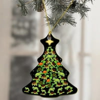 Corashan Dekor sobe, Božićni Xmas Tree Bauble Ornament Porodični Božićni ukrasi Auto ukrasi Personalizirani porodični privjesci, uređenje doma