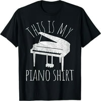 Ovo je moja glasovinska majica smiješna majica klavir tastature retro majica