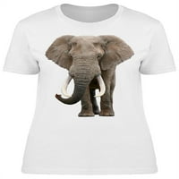 Veliki kljove, majica slona, ​​žene -image by shutterstock, ženska 3x-velika