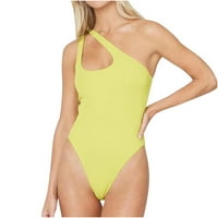Usklađivanje obitelji kupaćih kostima seksi žene modni bikini solidni jednodijelni kupaći kostimi kupaći