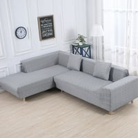 Stretch L-obložen kauč na razvlačenje s kliznim sekcijskim kaučem na razvlačenje ugaonu kauču Kauč sa jastukom čistom bojom