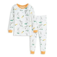 Baby - Rabbit Habit Organic Snug Fit Uskršnje pidžame Veličine veličine