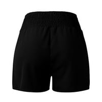 ManXivoo kratke hlače za žene Žene Ležerne prilike Ležerne prilike nagnute elastične struke Comfy Detaljne
