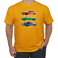 Divlji Bobby, Crveni plavi zeleni Dodge Challenger Auto, Automobili i kamioni, muškarci Grafički tee,