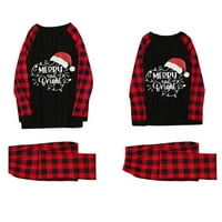 Božićne pidžame za obitelj Xmas Pijamas PJs Spavaće odjeće Odgovarajući set