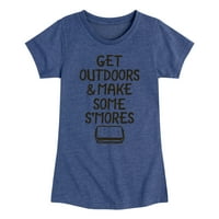Instant poruka - Nađite napolju i napravite S'mores - grafička majica kratkih rukava od malih i mladića
