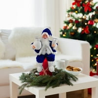 Božićni materijal plavi božićni santa claus lutka božićno dijete poklon igračka ukras za kuću za dom