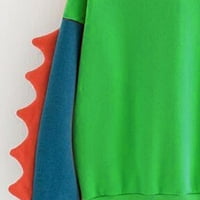 Sawvnm Žene vrhovi modne žene casual labav dugi rukav Splice dinosaur dukserice na vrhu uštede do 30% popusta zelenog l