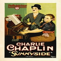 Chaplin, Charlie, Sunnyside Etthed Stone Print Poster Ispis Hollywood FOTO arhiva Hollywood Arhiva fotografija