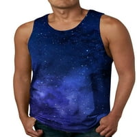 Paille muške mišićne majice bez rukava Starry Sky Print Cisterna casual sport tee stil f 4xl