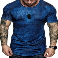 Cindysus muns majice kratki rukav bluza posada vrat ljetni vrhovi praznični pulover udobna majica plave