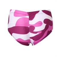 DrpGunly plićači ženski kupaći kostimi za ženske kratke hlače za žene osnovne klizanje biciklske kratke hlače Harmout Hots Capris bikini dno visoke rez pune pokrivenost Swimbottom dno Pink