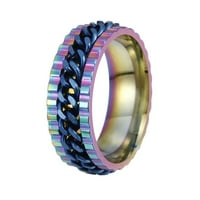 Botrong modni prsten od nehrđajućeg čelika za nehrđajući čelik Vanjski rotirajući prsten prekrasan porodični