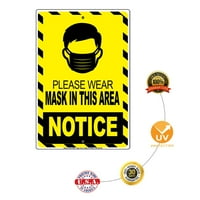 OBAVIJEST Molimo nosite masku u ovom području za zaštitnu zaštitu prozora vrata Potrebna novost aluminijski