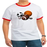 Cafepress - Sportske kuglice Ringer T - pamučna prstenovana majica