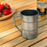 Šalica za pivo od nehrđajućeg čelika za kavu za kapi za kamp za kampiranje putnika za piknik retro