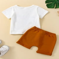 Pudcoco Baby Boy Hotks odijela, majica kratkih rukava + elastični nosači struka